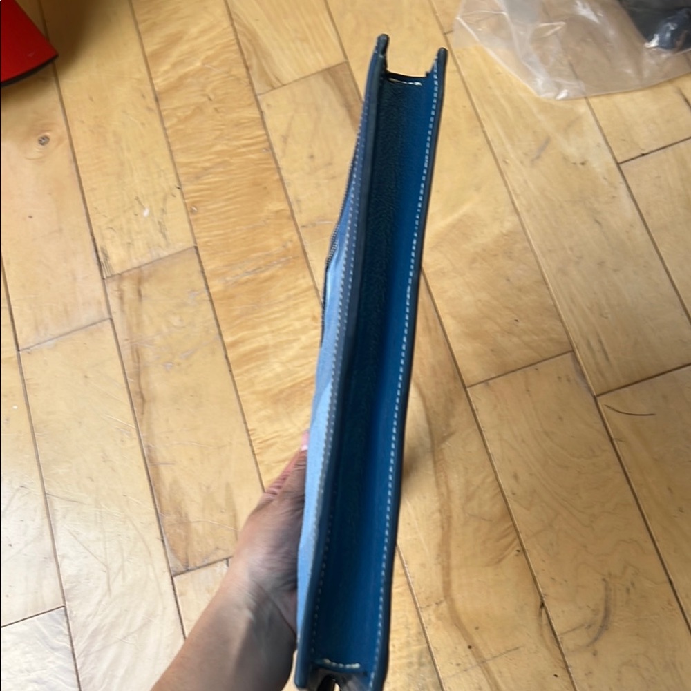 Mark Cross Patchwork Denim Clutch - image 4